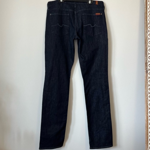 7 for All Mankind Kimmie Straight Leg Blue Size 31 - Picture 7 of 15
